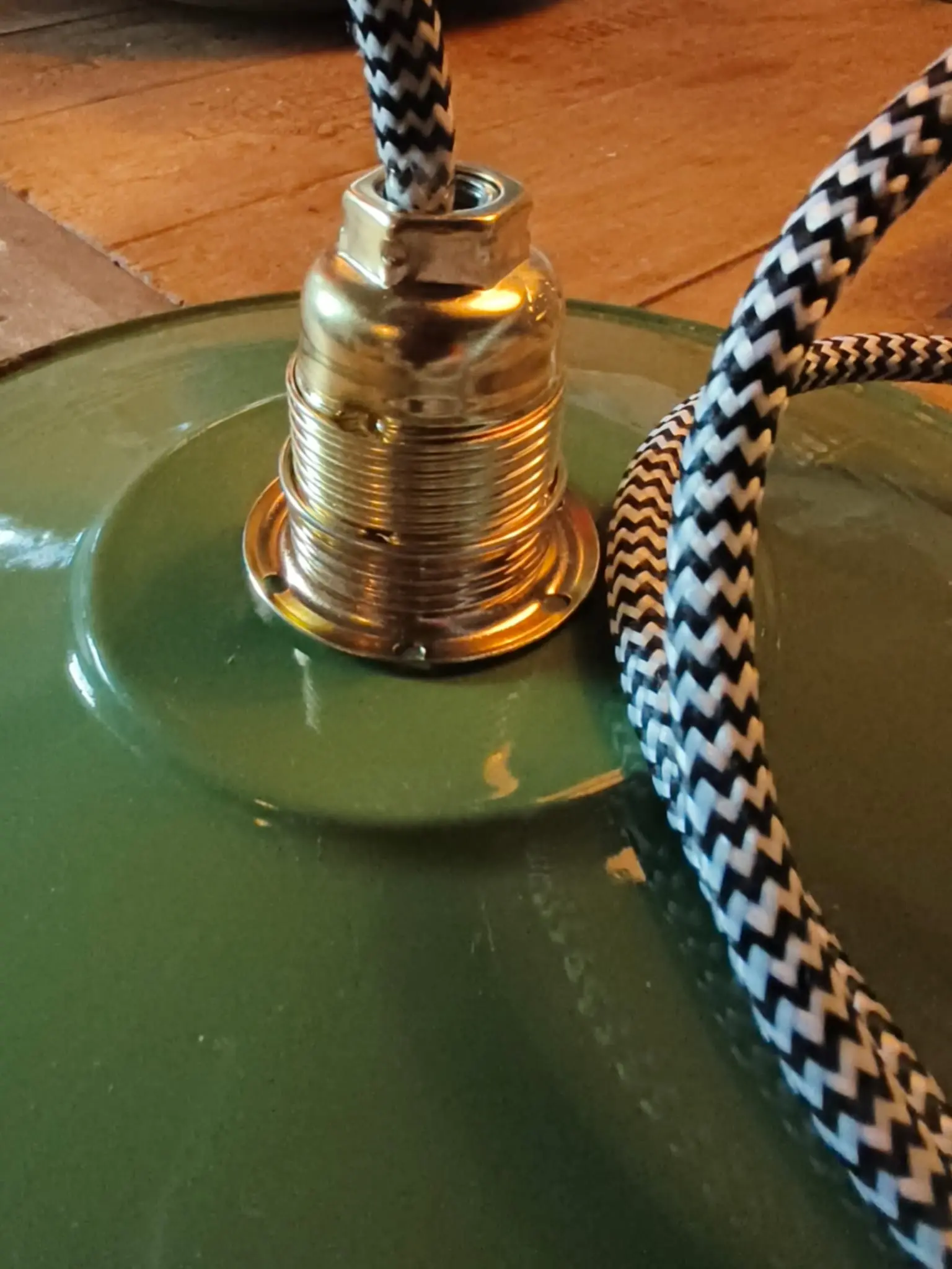 Vintage emaille hanglamp